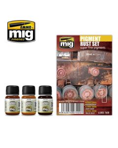 Ammo Weathering Set (35ml x 3) 01 Pigment Rust Set - Official Product Image