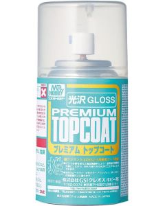 B601 Mr. Premium Topcoat (Aqueous) Gloss Spray (86ml) - Color Image