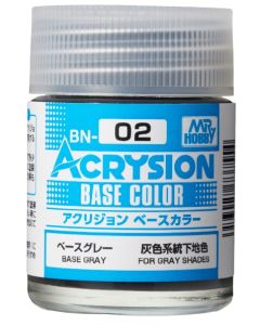 BN02 Acrysion Base Color (18ml) Base Gray - Official Product Image