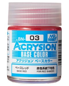 BN03 Acrysion Base Color (18ml) Base Red - Official Product Image