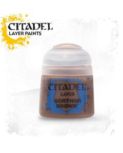 Citadel Layer Paint (12ml) Gorthor Brown - Package Image