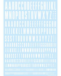CND Alphabet Decals White (110mm x 156mm) (1 sheet) - Official Product Image 1