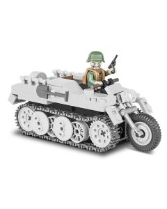 Cobi Small Army #2168 German Light Half-Track Tractor Sd.Kfz.2 Kettenkrad HK-101 - Official Product Image 1