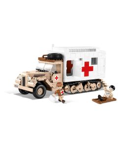 Cobi WWII #2518 German Half Track Ford V 3000 S Maultier Ambulance - Official Product Image 1