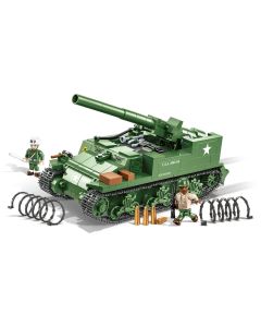 Cobi WWII #2531 U.S. 155mm Gun Motor Carriage M12 - Official Product Image 1
