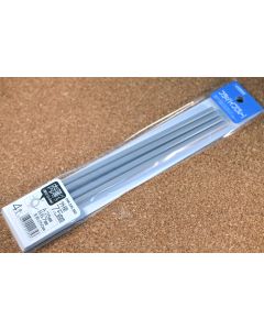 OM235 Plastic Pipe Gray Thin Type (250mm long x 7.5/6.7mm outer/inner diameter) (4 pieces) - Product Image