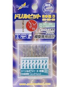 G Hand Drill Bit Set D (2.1/2.2/2.3/2.4/2.6/2.7/2.8/2.9mm, Set of 8 Drill Bits) - Official Product Image 1