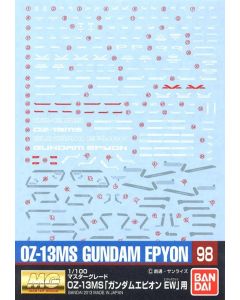 Gundam Decal #098 for 1/100 MG Gundam Epyon Endless Waltz ver. - Official Product Image 1