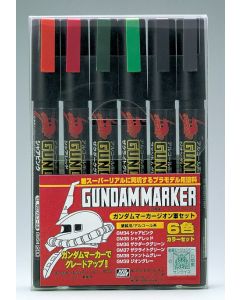 GMS108 Gundam Marker Zeon Set (6 Colors) - Official Product Image 1