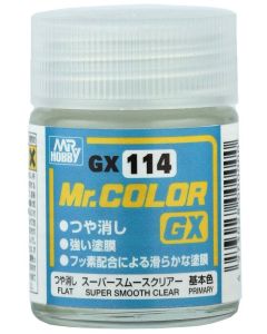 GX114 Mr. Color GX (18ml) Super Smooth Clear Flat - Official Product Image 1