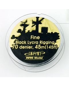 Infini 0.091mm Fine Black Lycra Rigging (45m long) (suitable for 1/350 Ships) - Official Product Image 1