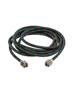 BT050 Iwata Nylon Covered Braided Air Hose (3m long) (1/4 L Joint - 1/4 L Joint) - Official Product Image