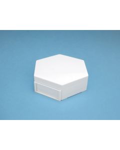 KF022 Hexagon Base White (Plastic, 100mm width x 30mm height) - Official Product Image 1