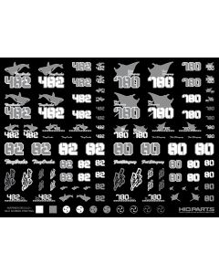 Marines Decals 01 Silver (15cm x 11cm) (1 sheet) - Official Product Image 1