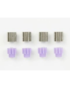 Mini 4WD GUP #289 8T Metal & Plastic Pinion Gear Set (4 pieces each) - Official Product Image