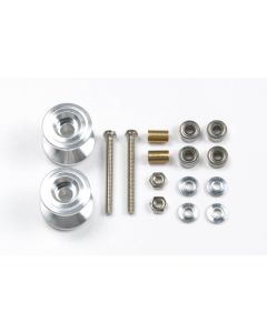 Mini 4WD GUP #398 13-12mm Double Aluminum Ball-Race Rollers (Ringless) (2 pieces) - Official Product Image