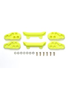 Mini 4WD GUP Front Under Guard Fluorescent Yellow - Official Product Image