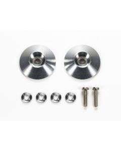 Mini 4WD GUP HG 17mm Tapered Aluminum Ball Race Rollers (Ringless) (2 pieces) - Official Product Image 1