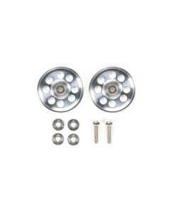 Mini 4WD GUP HG Light Weight 17mm Aluminum Ball-Race Rollers (Ringless) (2 pieces) - Official Product Image