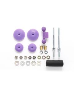 Mini 4WD GUP Large Diameter Stabilizer Head Set Purple (11mm & 15mm) - Official Product Image
