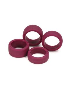 Mini 4WD GUP Low Friction Large Diameter Slick Tires Maroon (4 pieces) - Official Product Image