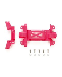 Mini 4WD GUP Reinforced Gear Cover (for MS Chassis) Pink - Official Product Image