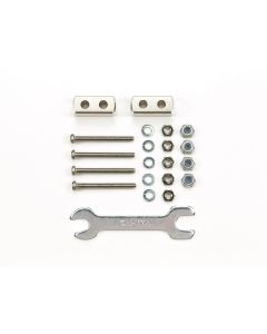 Mini 4WD GUP Short Mass Damper Block Silver (3.6g, 6 x 6 x 14mm) (2 pieces) - Official Product Image 1