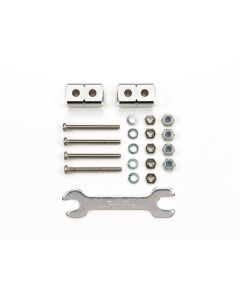 Mini 4WD GUP Short Mass Damper Block Silver (6.6g, 8 x 8 x 14mm) (2 pieces) - Official Product Image 1