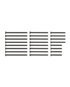 Mini 4WD GUP Stainless Steel Screw Set Black (15 & 20mm x 4 each, 25 & 30mm x 8 each) - Official Product Image