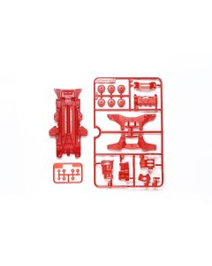 Mini 4WD GUP VZ Chassis Set Red - Official Product Image
