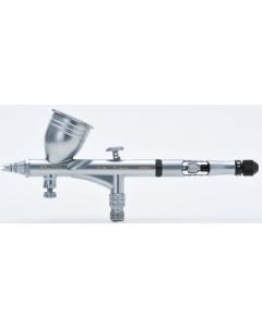 PS770 Mr. Airbrush Custom Double Action 0.18mm (10cc Gravity Feed Cup/Air Adjuster/Air-Up System/Semi-easy Soft Button) - Official Product Image 1