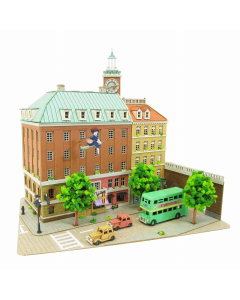 Paper Craft Miniatuart Studio Ghibli 1/220 Koriko Town - Official Product Image 1