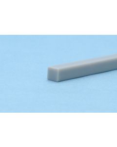 OM343 Plastic Square Bar Gray (250mm long x 3.0 x 3.0mm) (6 pieces) - Product Image