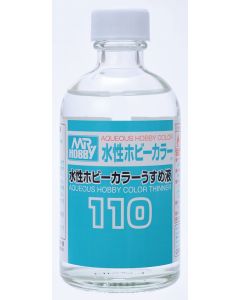 T110 Mr. Aqueous Hobby Color Thinner 110 (110ml) - Product Image