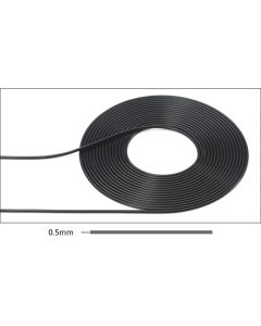 Tamiya 0.5mm Cable Black (2m long) - Official Product Image