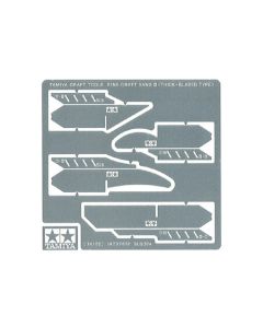 Tamiya Fine Craft Photo-Etched Saws III (0.15mm Thick-Bladed Type, 4 different Blades) - Official Product Image