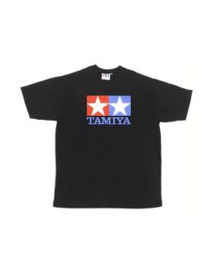 Tamiya Logo T-Shirt Black M (Cotton 60%, Polyester 40%) - Official Product Image