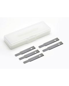 Tamiya Modelers Knife Pro Replacement Blade Narrow Chisel (5 pieces) - Official Product Image