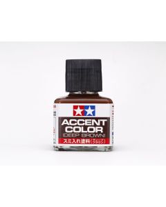 Tamiya Panel Line Accent Color Deep Brown (40ml) - Official Product Image 1