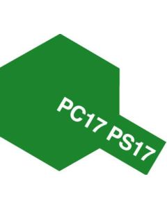 Tamiya Polycarbonate Spray (100ml) PS-17 Metallic Green - Color Image