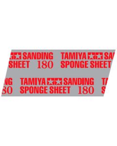 Tamiya Sanding Sponge Sheet #180 (114 x 140mm, 5mm thick) (1 sheet) - Official Product Image