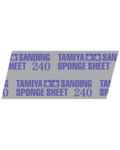 Tamiya Sanding Sponge Sheet #240 (114 x 140mm, 5mm thick) (1 sheet) - Official Product Image