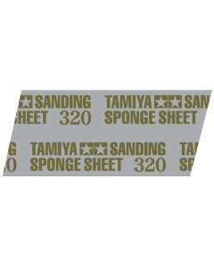 Tamiya Sanding Sponge Sheet #320 (114 x 140mm, 5mm thick) (1 sheet) - Official Product Image