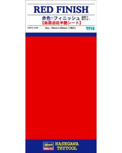 TF12 Red Finish Sticker (Semi-Gloss) (90 x 200mm) (1 Sheet) - Official Product Image 1