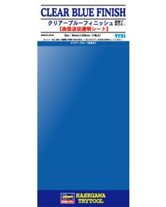 TF21 Clear Blue Finish Sticker (90 x 200mm) - Official Product Image 1