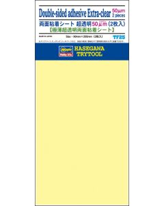 TF25 Double-Sided Adhesive Sheet Extra-Clear (0.05mm thick, 90 x 200mm) (2 Sheets) - Official Product Image 1