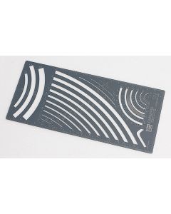 TP6 Cutting Template B (Parallel Curved Lines) - Official Product Image 1