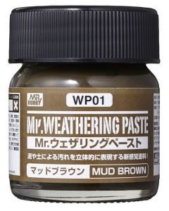 WP01 Mr. Weathering Paste Mud Brown (40ml) - Official Product Image 1