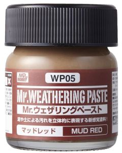 WP05 Mr. Weathering Paste Mud Red (40ml) - Official Product Image 1