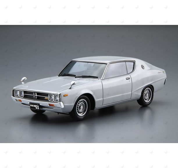 1/24 Aoshima Model Car #51 Nissan GC111 Skyline 2000 GTX-ES 1976